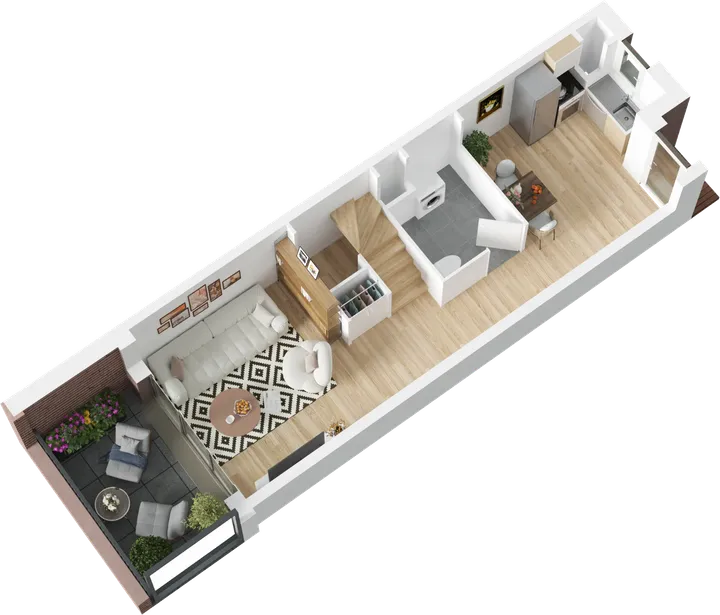 Plan 3D du lot B13