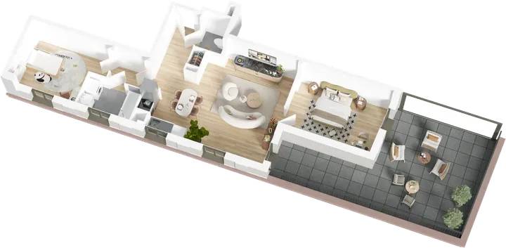 Plan 3D du lot B65