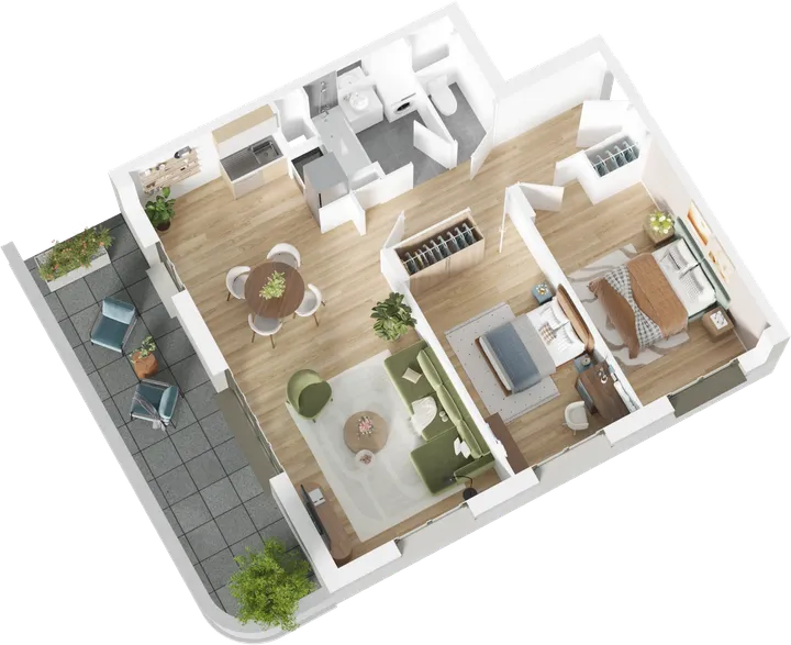 Plan 3D du lot A75