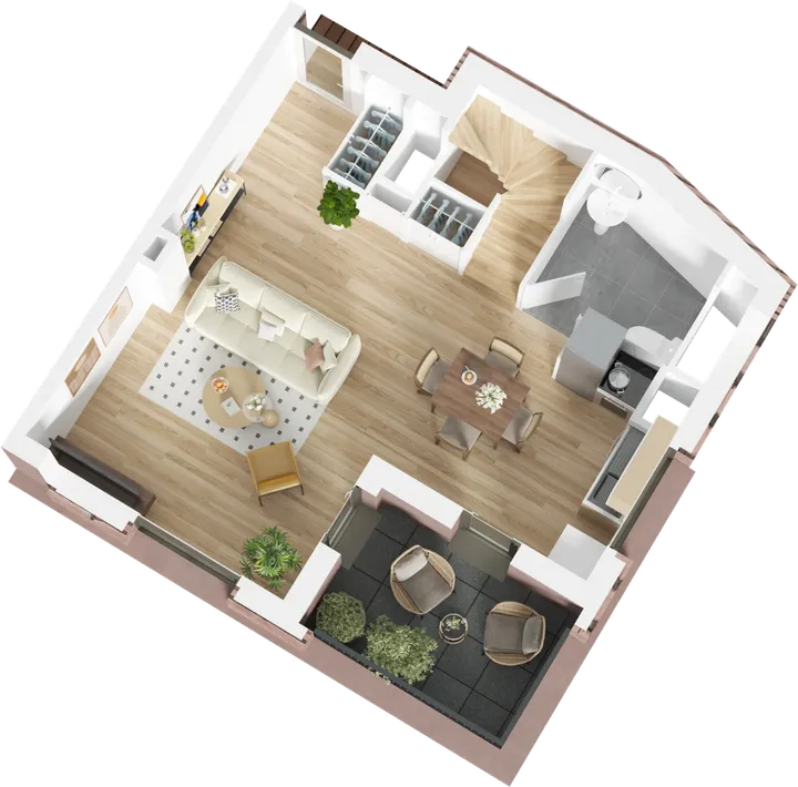Plan 3D du lot B110