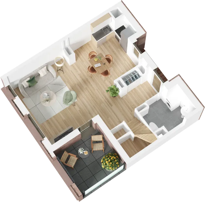 Plan 3D du lot B18