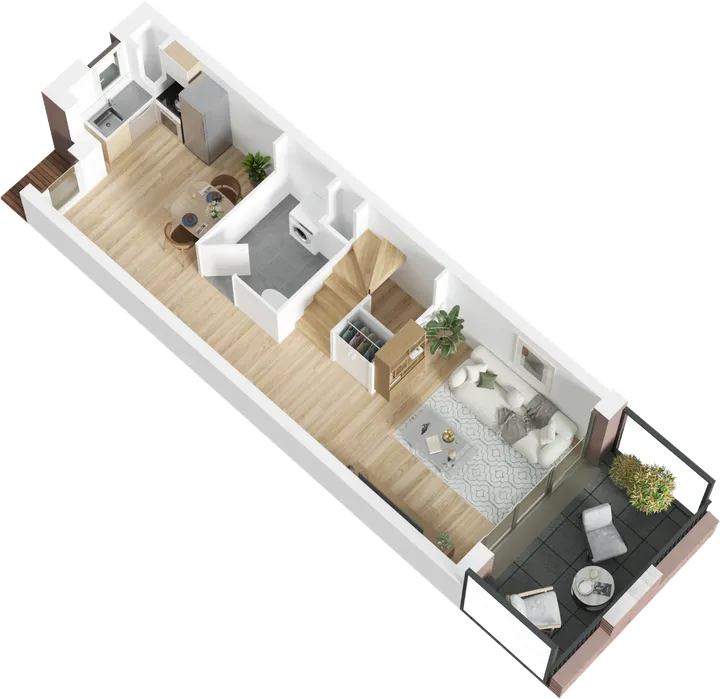 Plan 3D du lot B14
