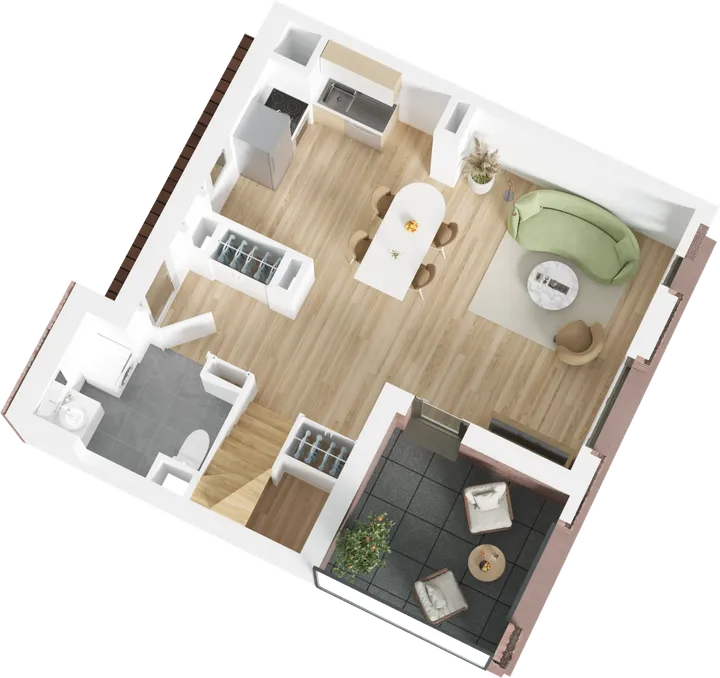 Plan 3D du lot B19