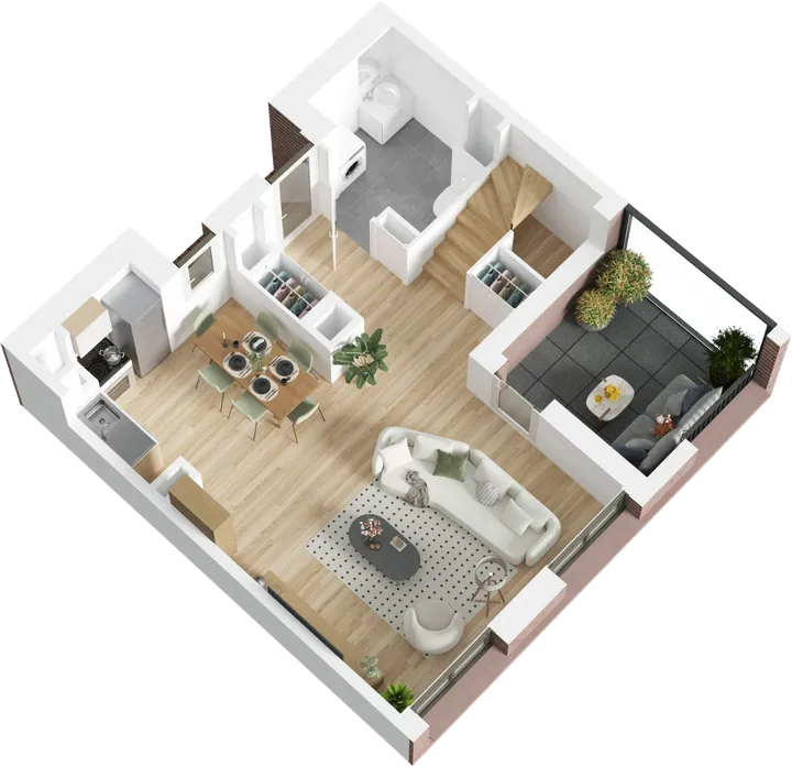 Plan 3D du lot B16