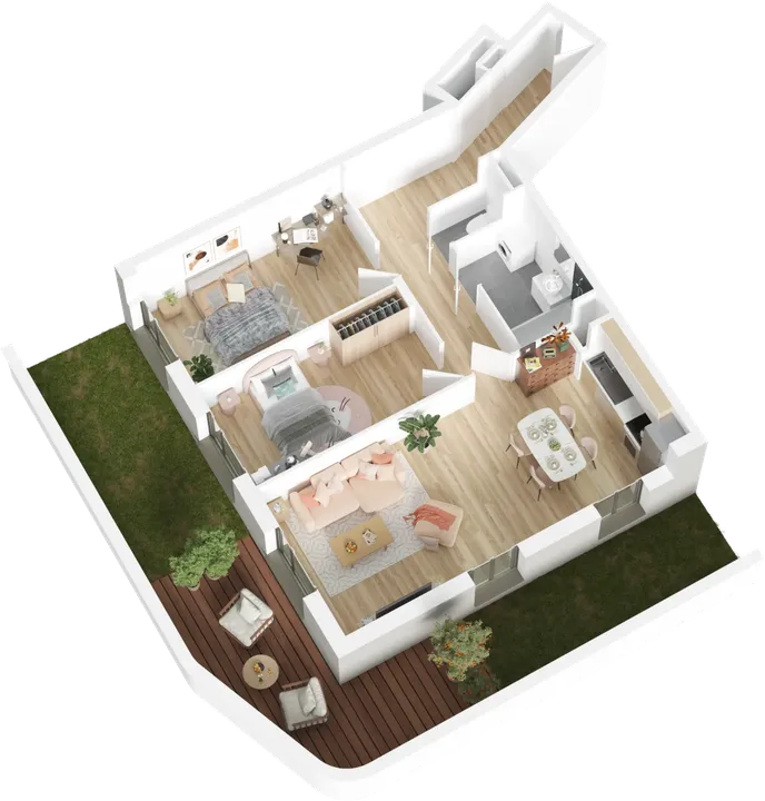 Plan 3D du lot A13